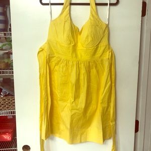 B Darlin Yellow Halter Style Dress 13/14